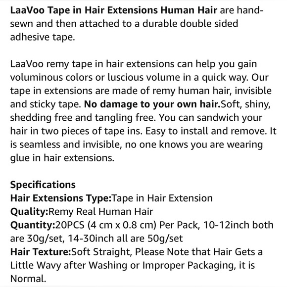 HUMAN HAIR 26” Dark Brown Tape In Hair Extensions 20 pieces 50 grams - Picture 4 of 10